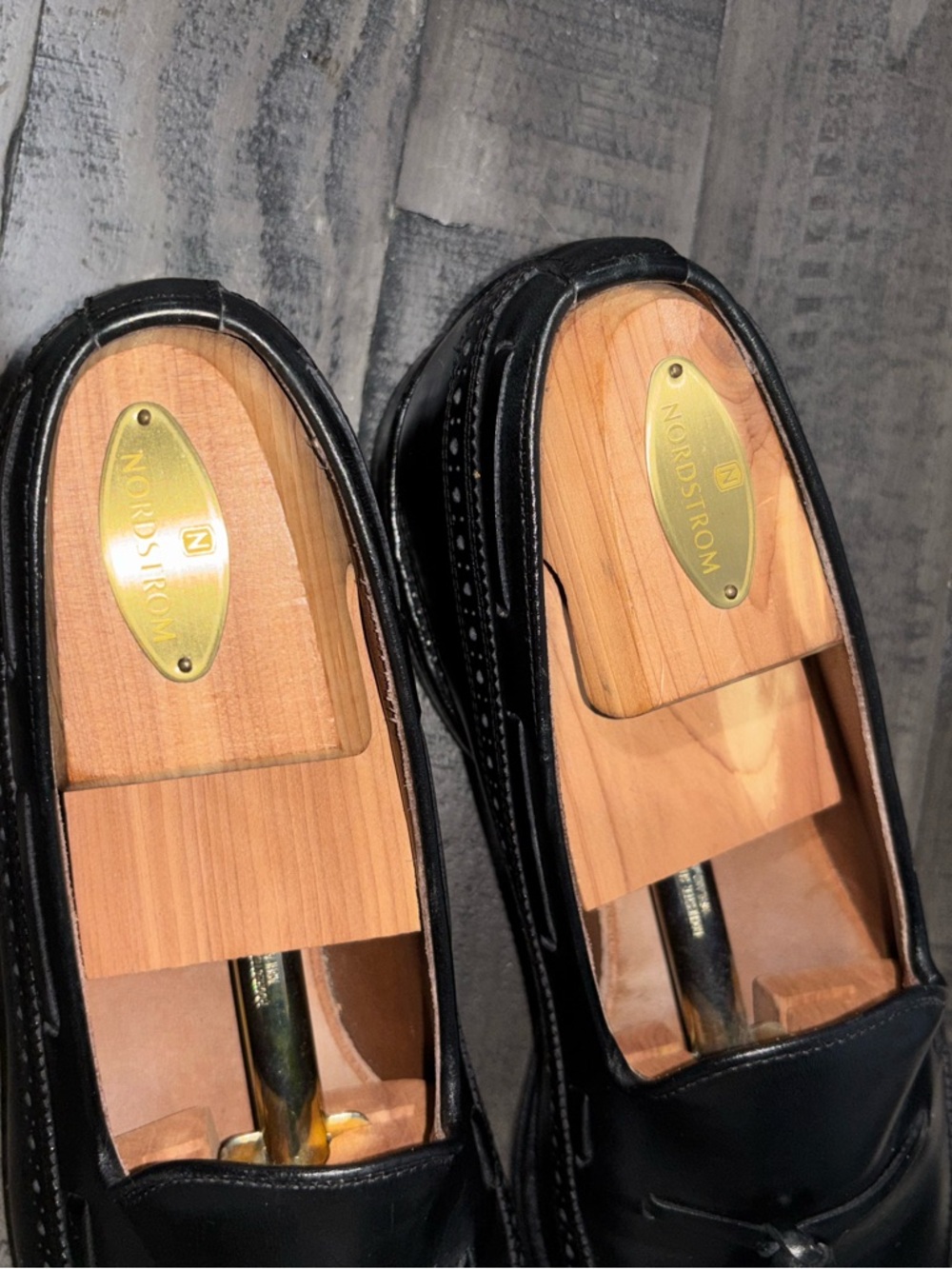 Allen Edmonds Manchester tassel loafers in black calfskin leather SZ 8.5 - Picture 10 of 11